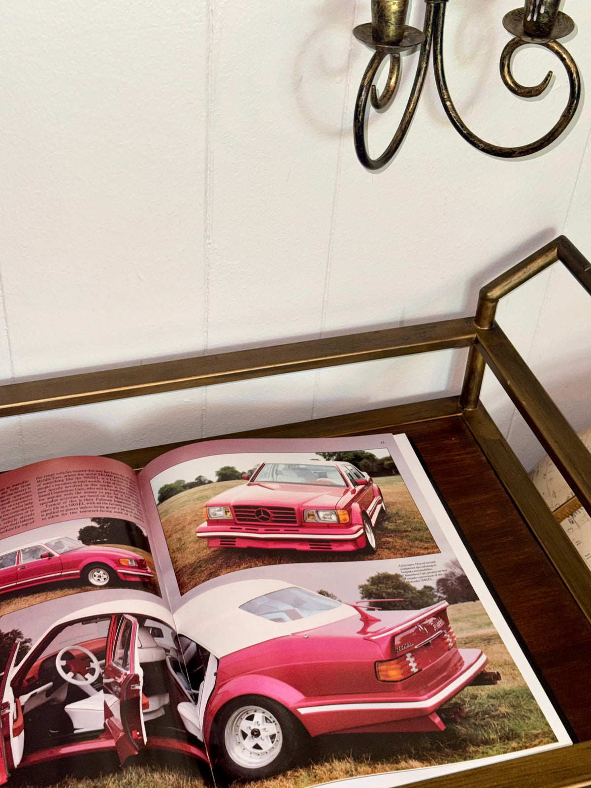 Vintage 1980s “Dream Cars” by Richard Nichols Coffee Table Book