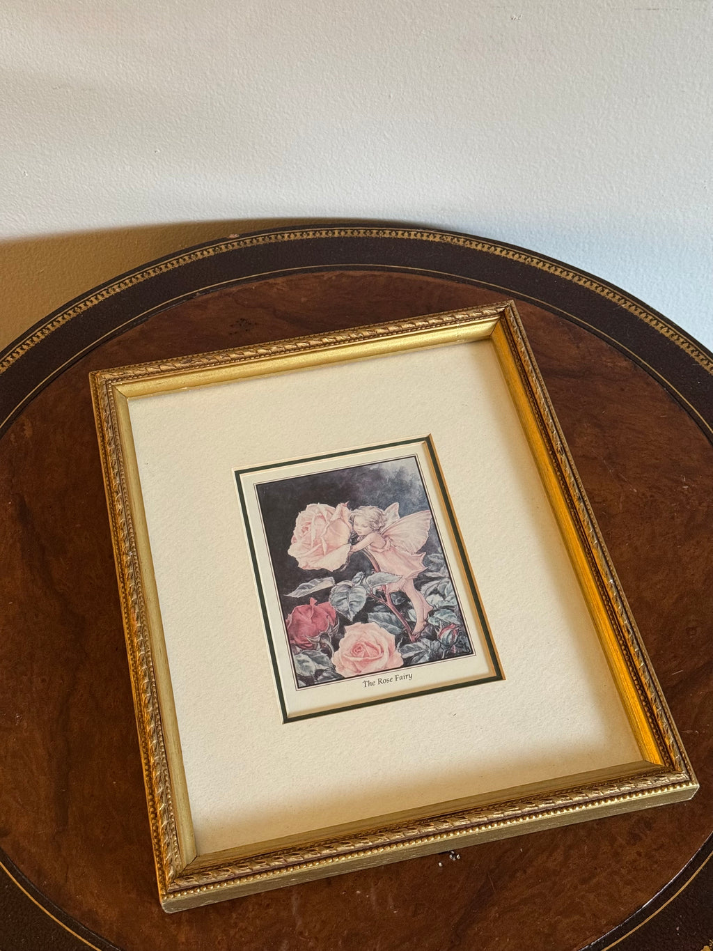 Gold Framed “The Rose Fairy” by Cicely Mary Barker 🧚 🌹