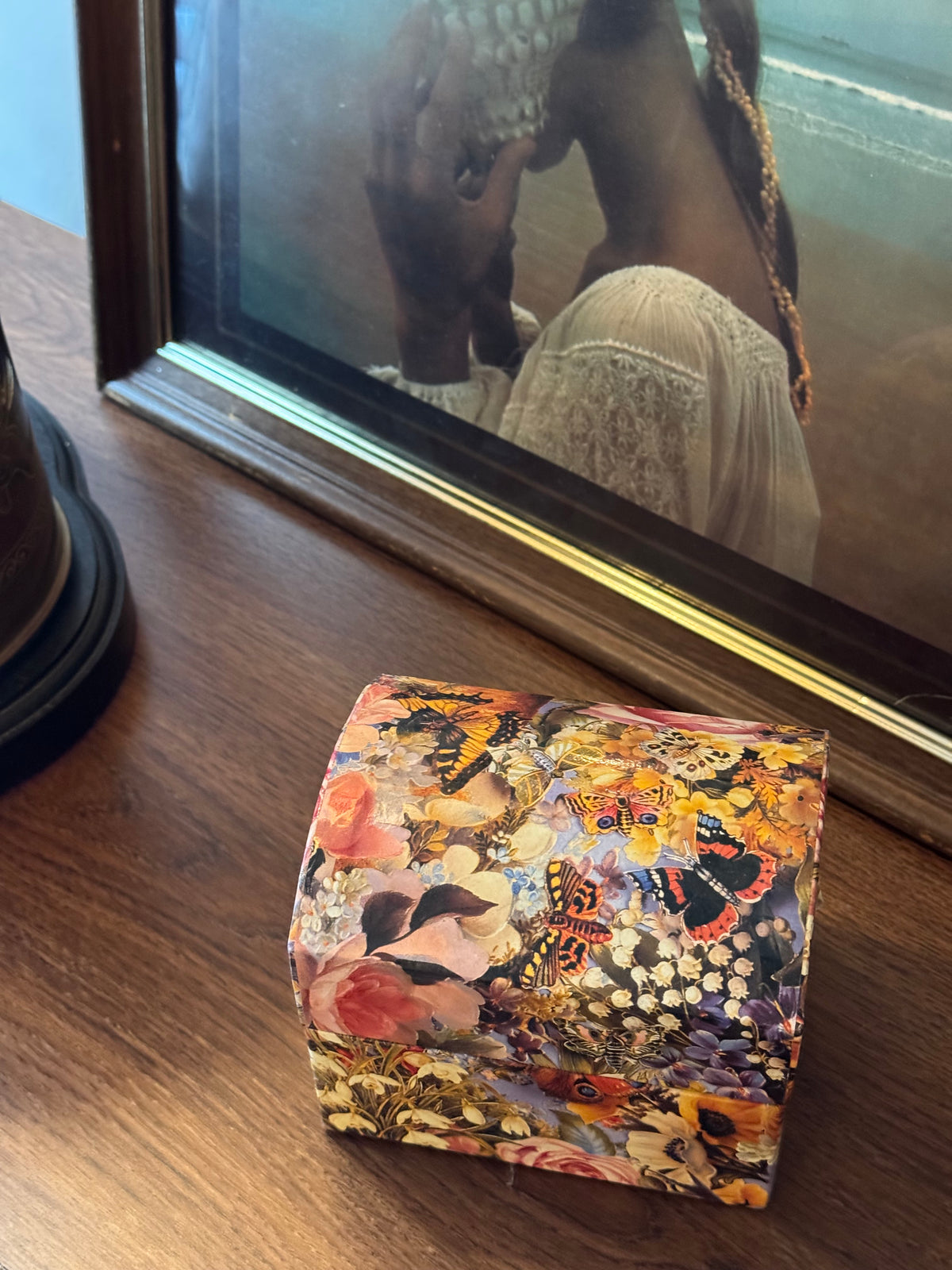Vintage Floral Butterfly Jewelry Box ˚˖𐦍˖˚ 𓍢🌷͙֒