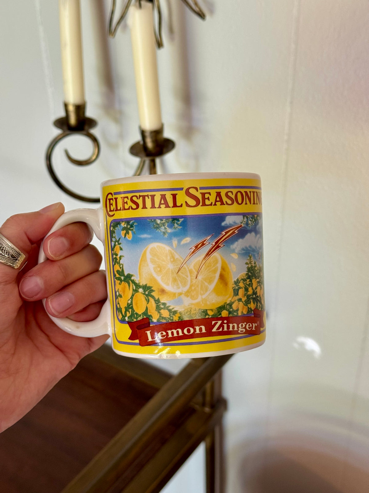Vintage Celestial Seasonings Lemon Zinger Mug 🍋 ⚡