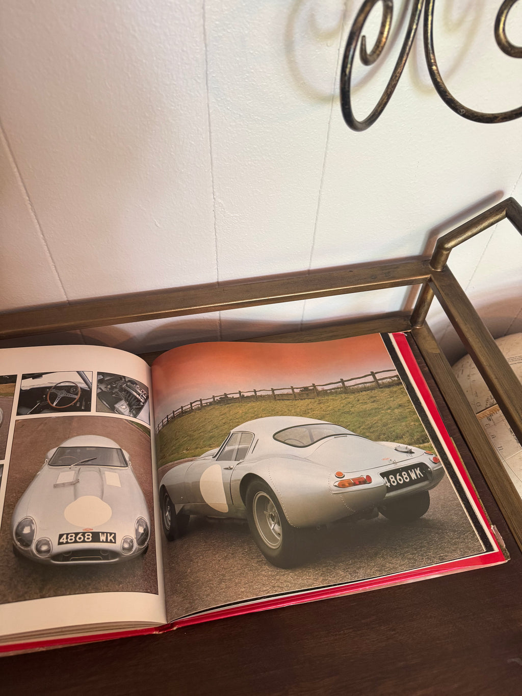 Vintage “Classic Cars Jaguar” by Roger Hicks Coffee Table Book 1983