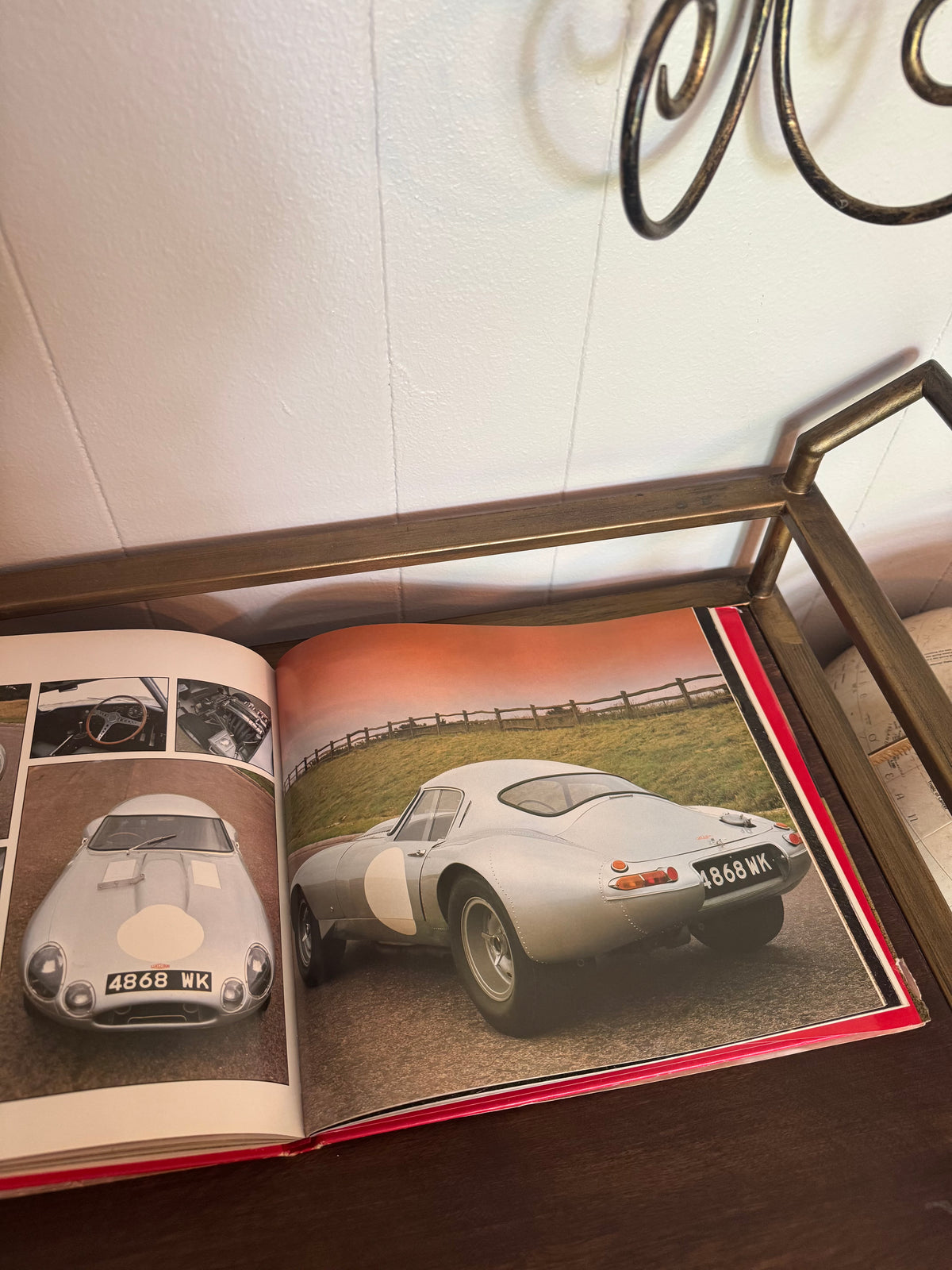 Vintage “Classic Cars Jaguar” by Roger Hicks Coffee Table Book 1983