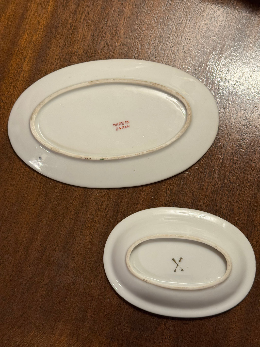 Vintage Oval Floral Trinket Dishes