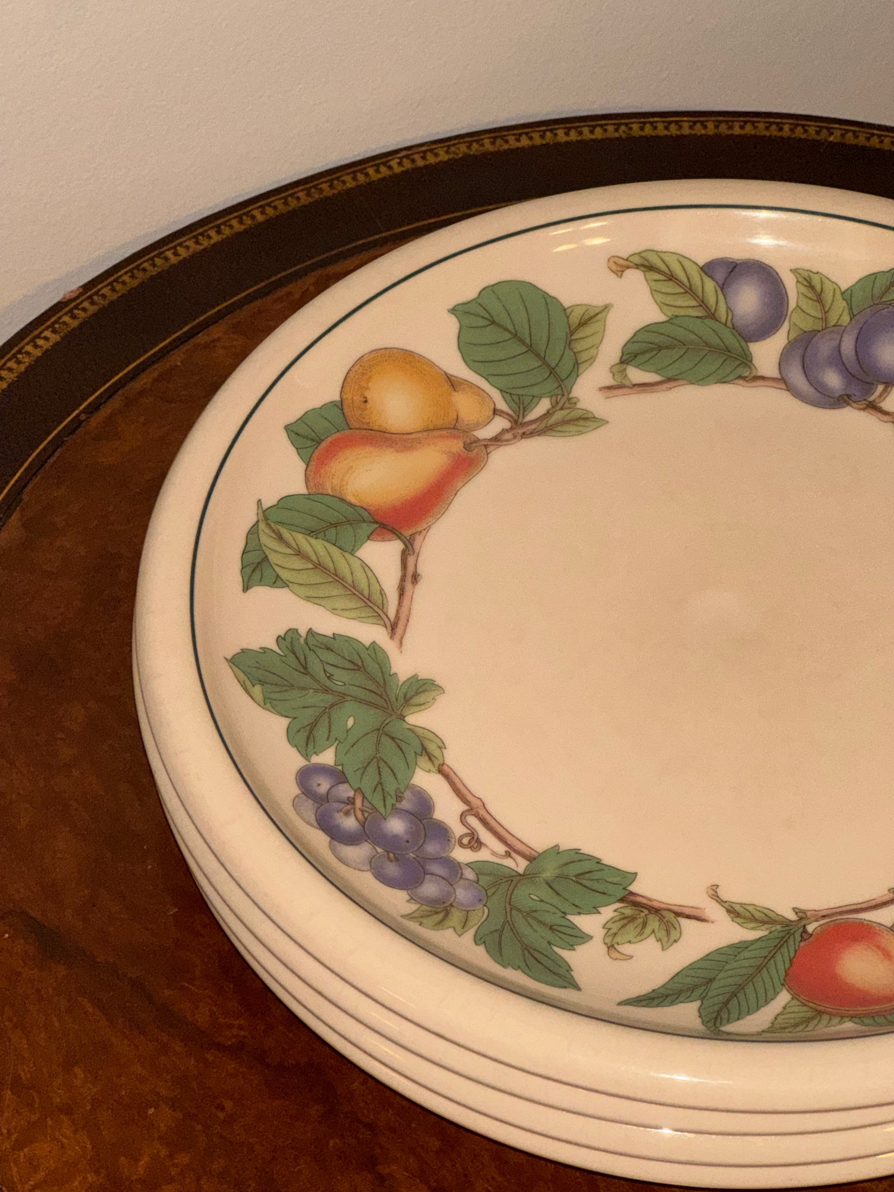 Vintage Epoch by Noritake “Wholesome” Pattern Dinner Plates Made in Korea / Oven to Table / Oven Safe / Set of 4