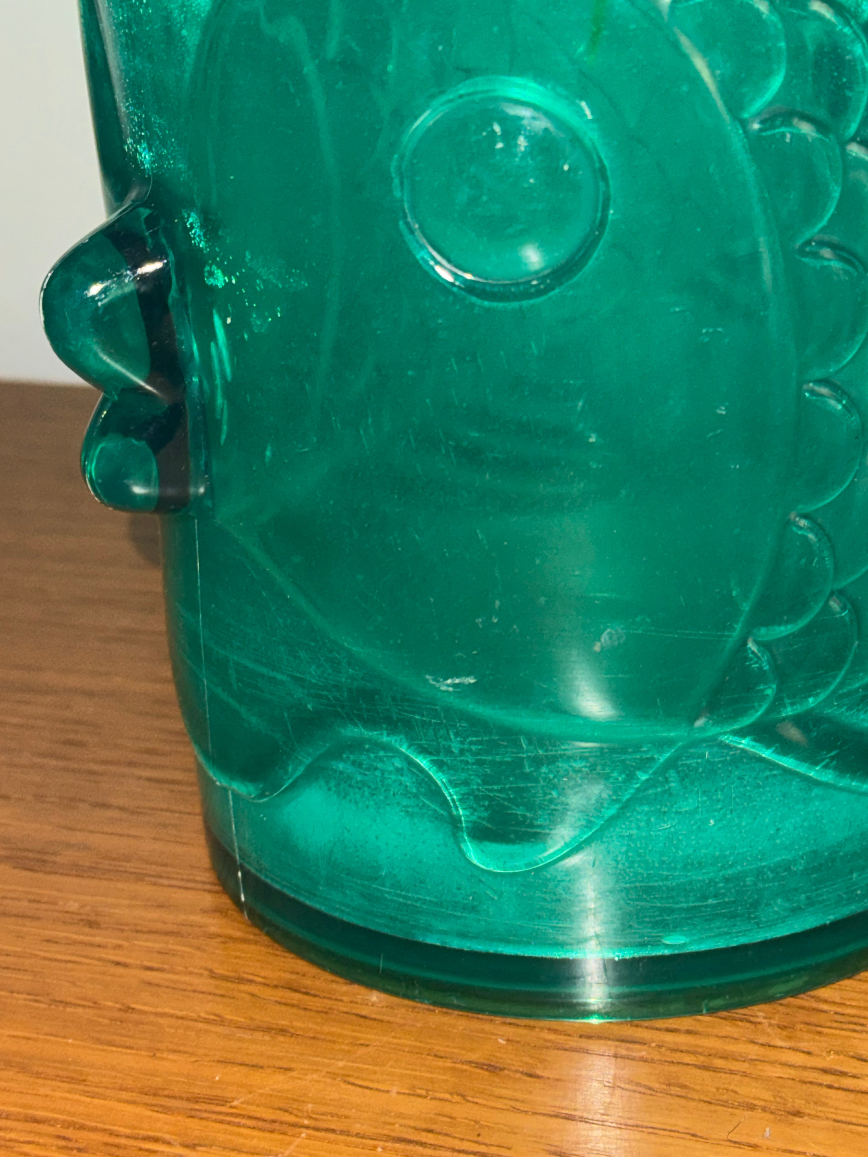 Green Fish Pitcher with Lid / Plastic
