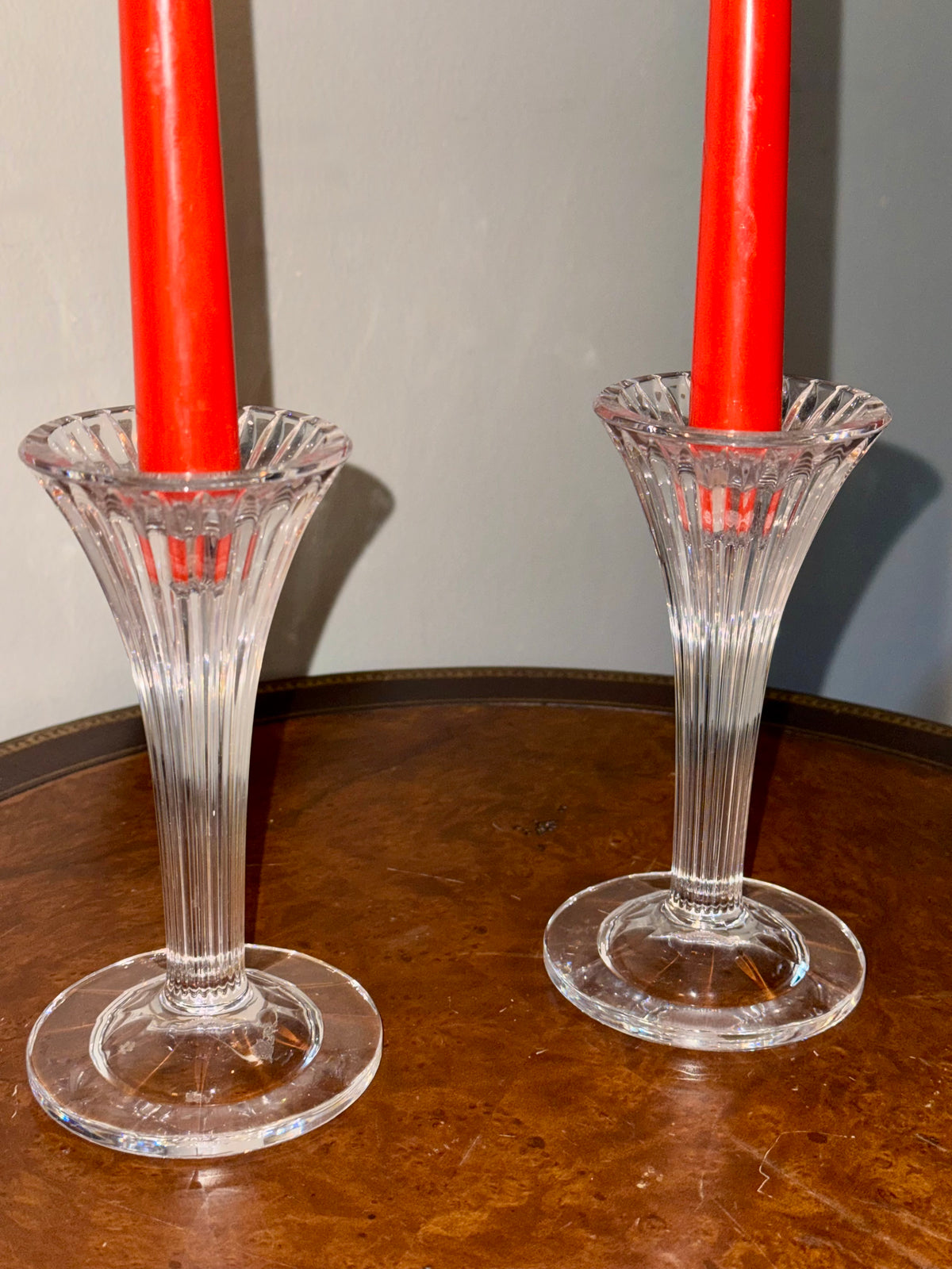 Marquis by Waterford Crystal Taper Candle Holders, Pair