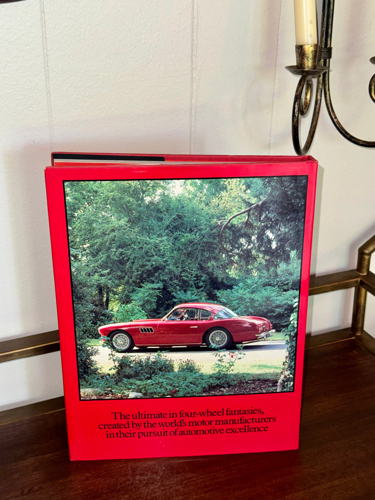 Vintage 1980s “Dream Cars” by Richard Nichols Coffee Table Book
