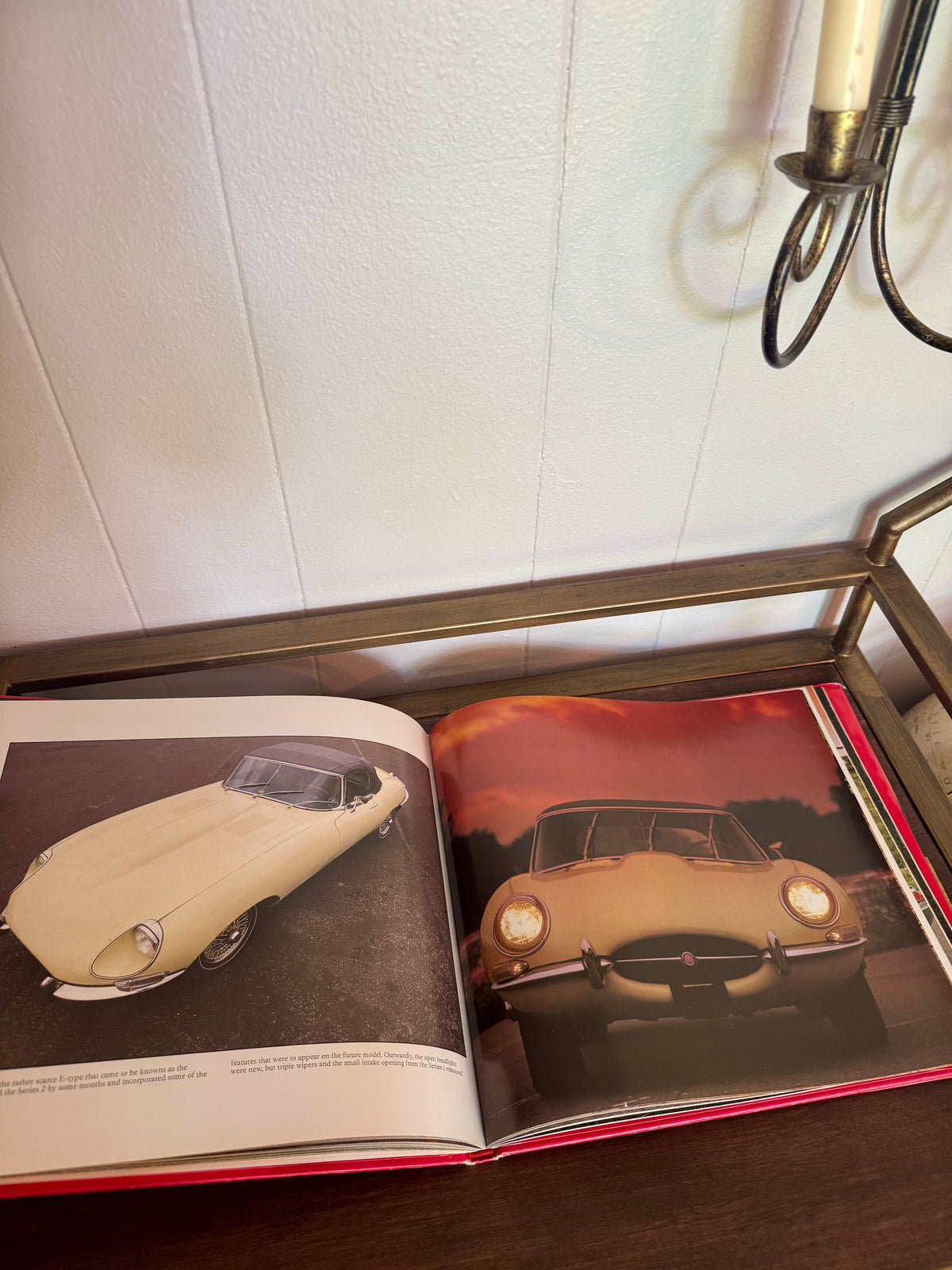 Vintage “Classic Cars Jaguar” by Roger Hicks Coffee Table Book 1983