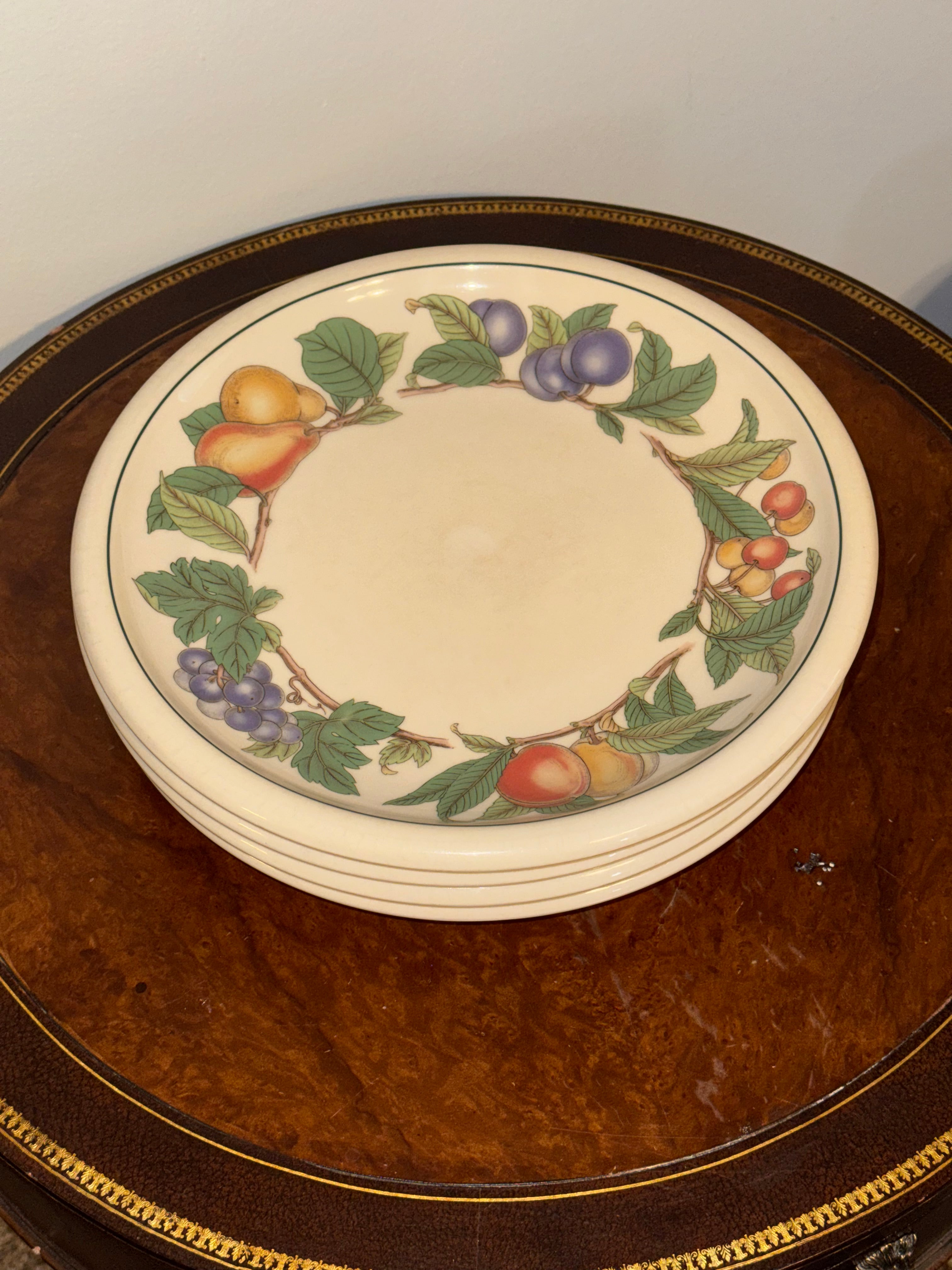 Vintage Epoch by Noritake “Wholesome” Pattern Dinner Plates Made in Korea / Oven to Table / Oven Safe / Set of 4