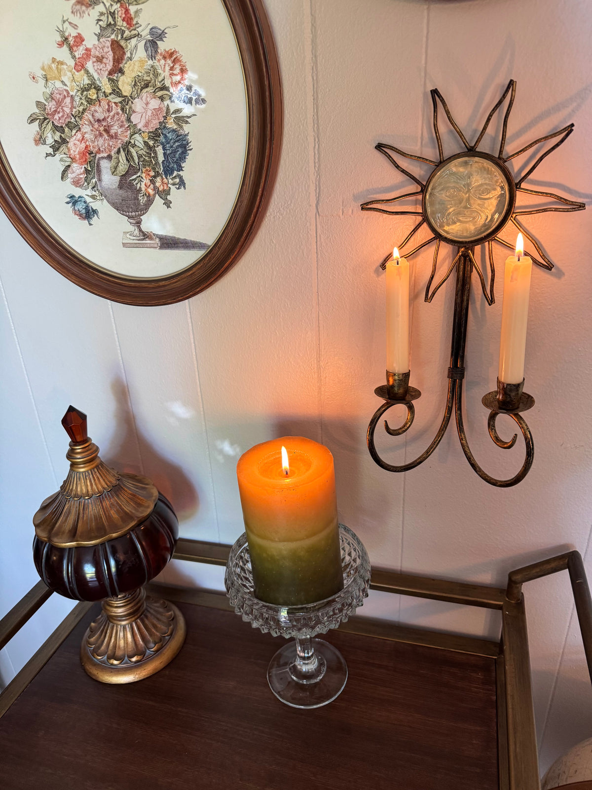 Vintage Glass Pedestal Dish,  Indiana Glass
