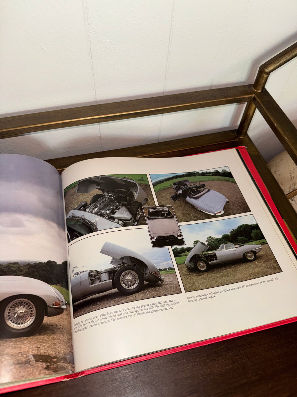 Vintage “Classic Cars Jaguar” by Roger Hicks Coffee Table Book 1983