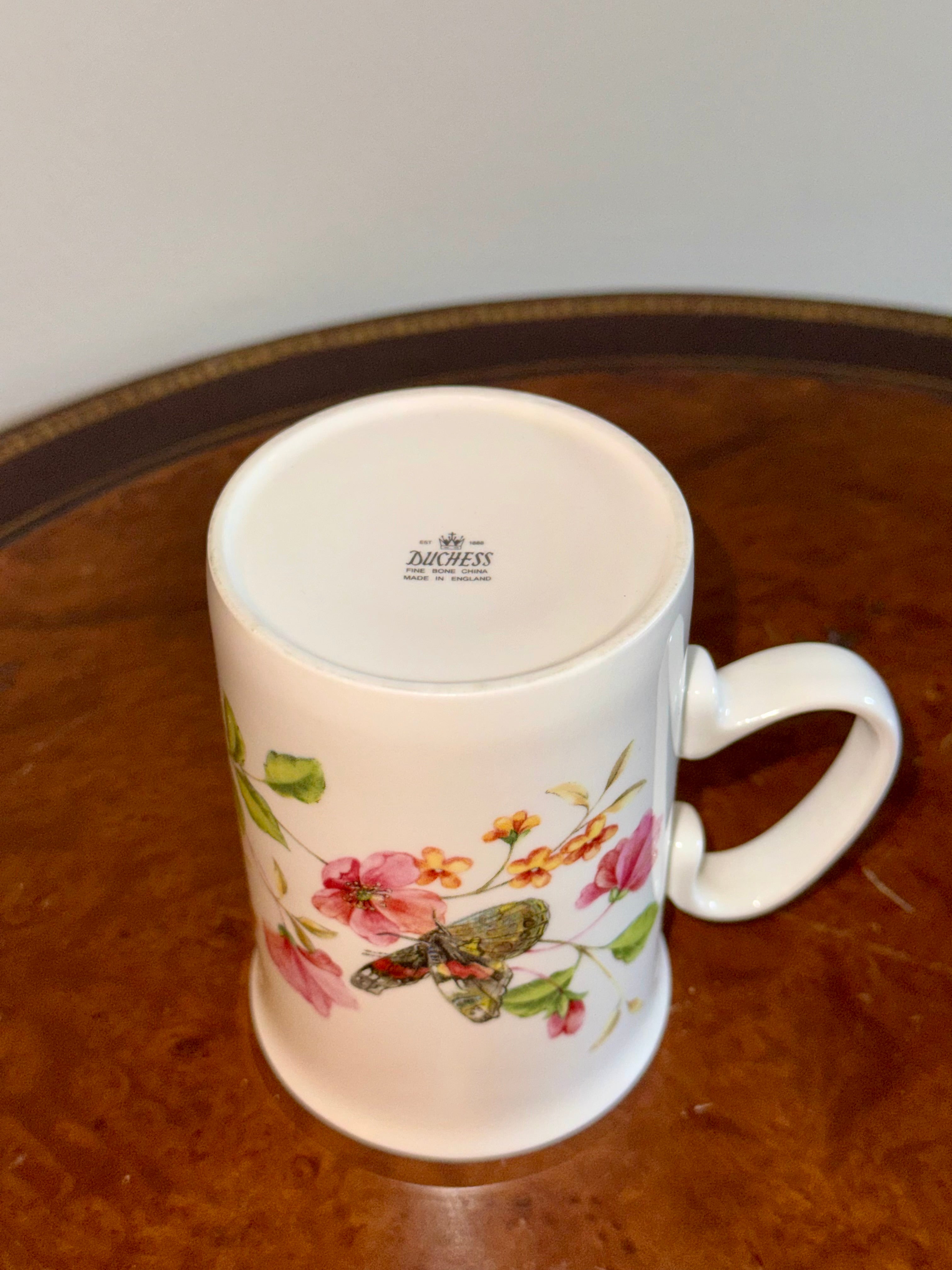 Butterfly & Floral Duchess Bone China Mug 🦋