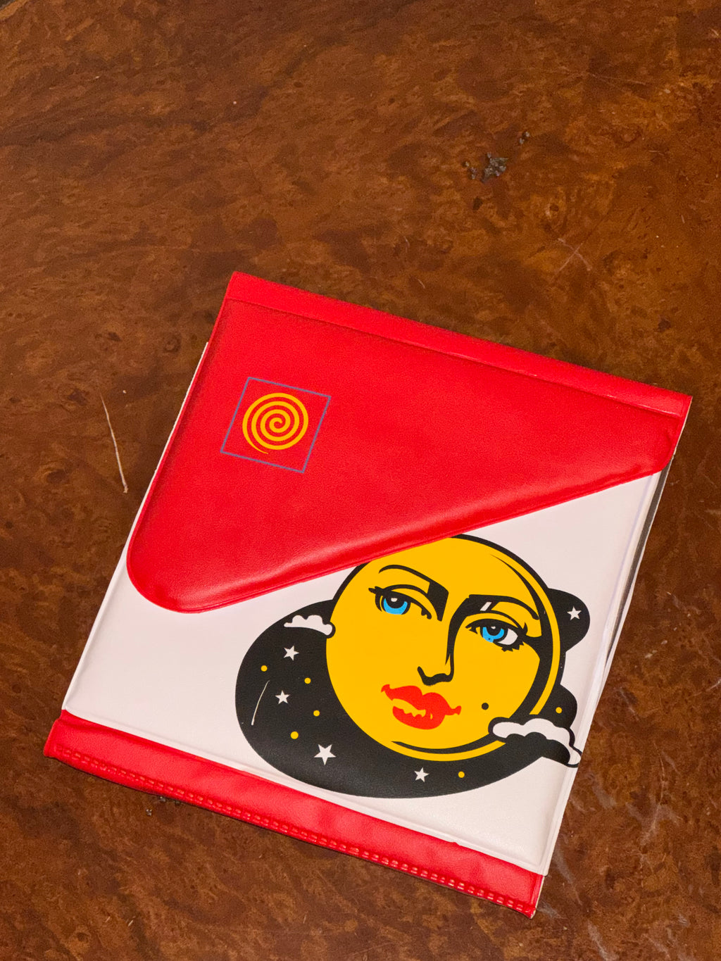 Vintage 1990s CDTOGO Brand CD Carrying Case / Moon Face Celestial RARE New in Packaging