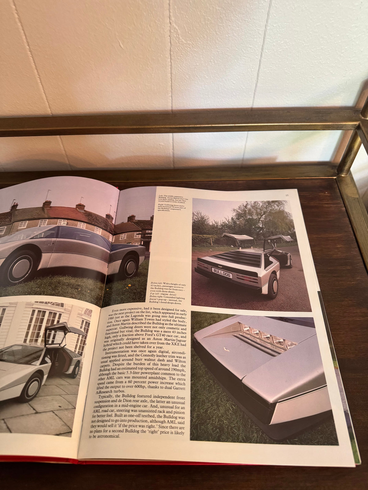 Vintage 1980s “Dream Cars” by Richard Nichols Coffee Table Book