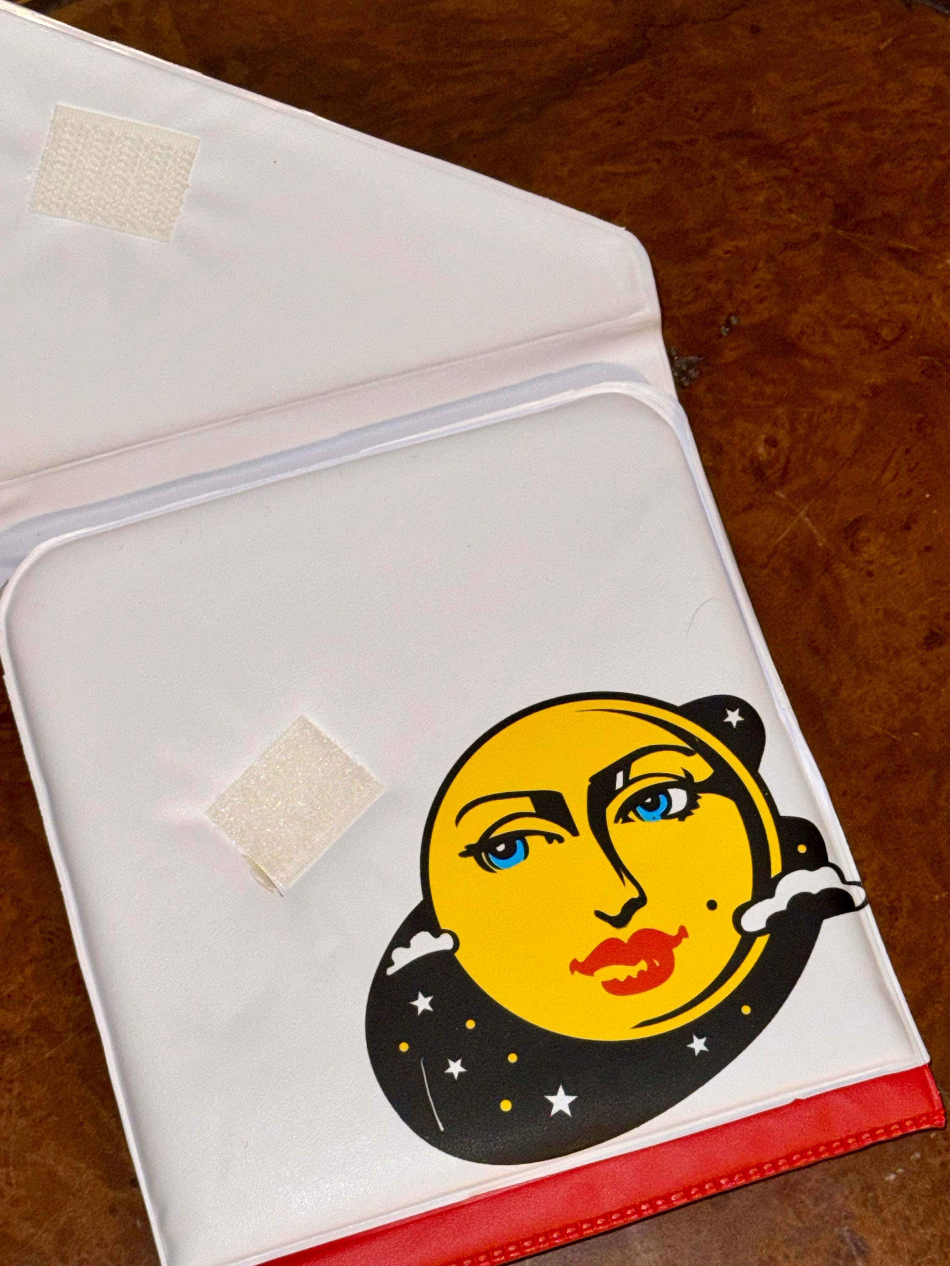 Vintage 1990s CDTOGO Brand CD Carrying Case / Moon Face Celestial RARE New in Packaging