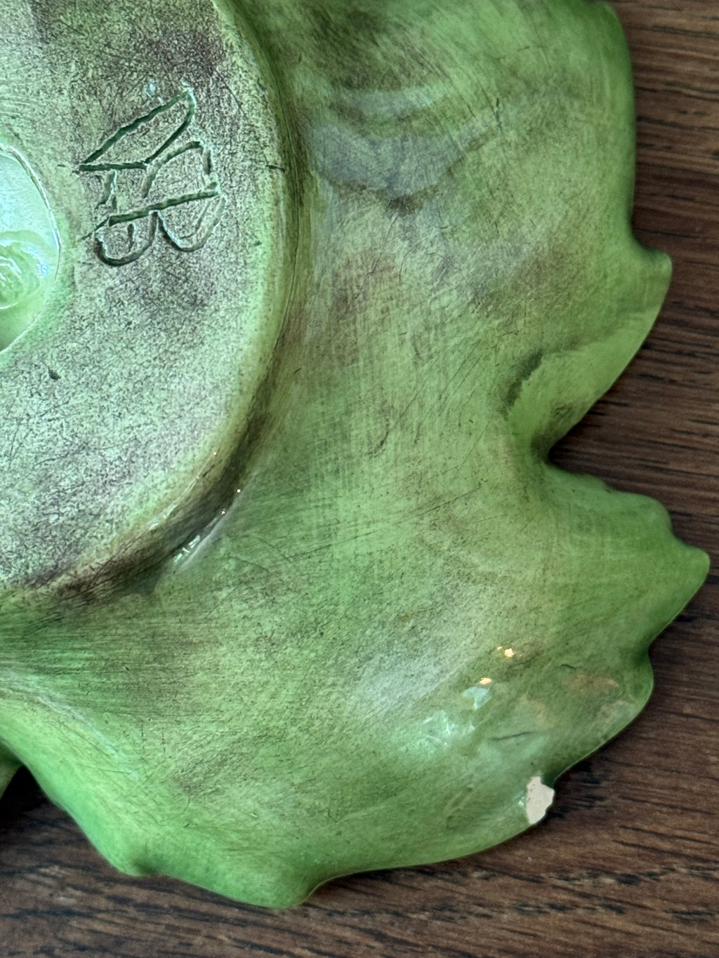 Ceramic Leaf Shaped Catch-All Dish 🍃 Handmade Studio Pottery