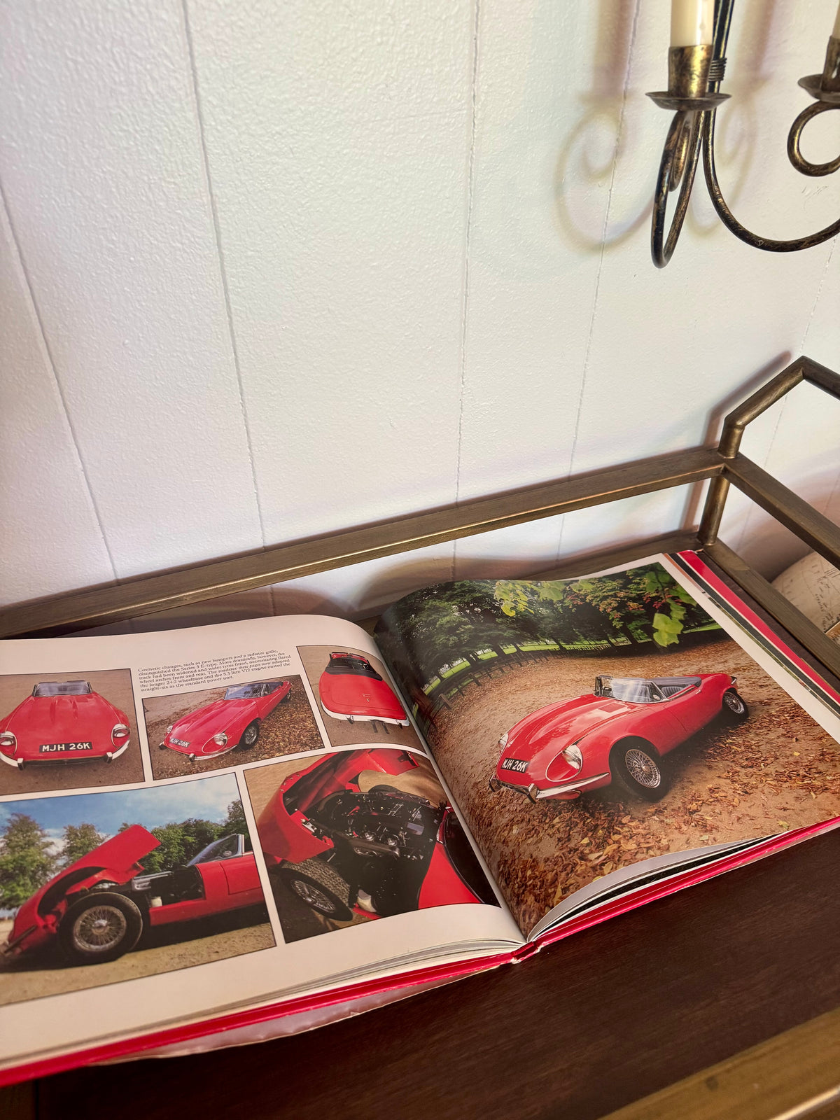 Vintage “Classic Cars Jaguar” by Roger Hicks Coffee Table Book 1983
