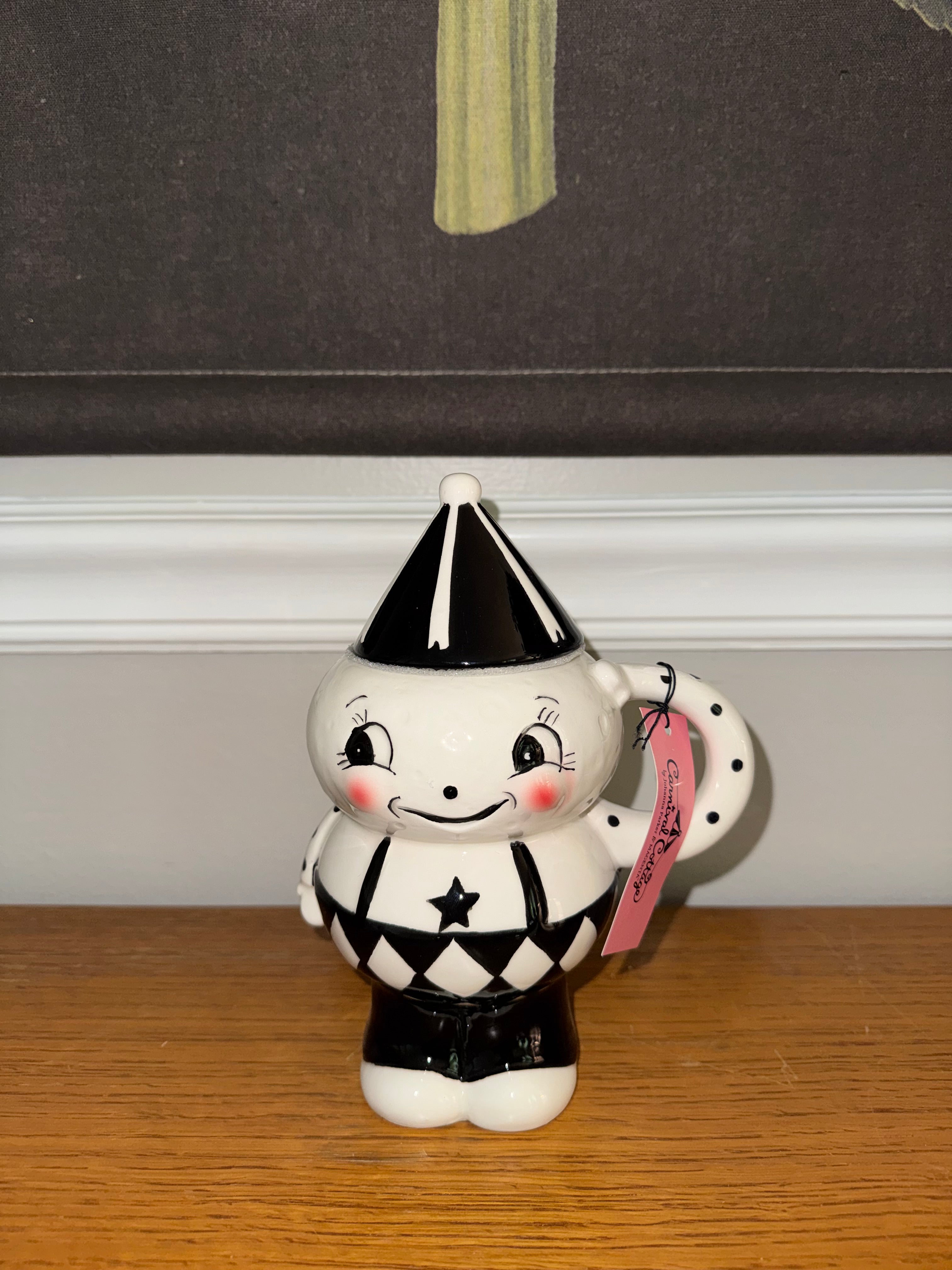 NWT Johanna Parker Carnival Cottage “Laughing Luna” Teapot and Mug Set