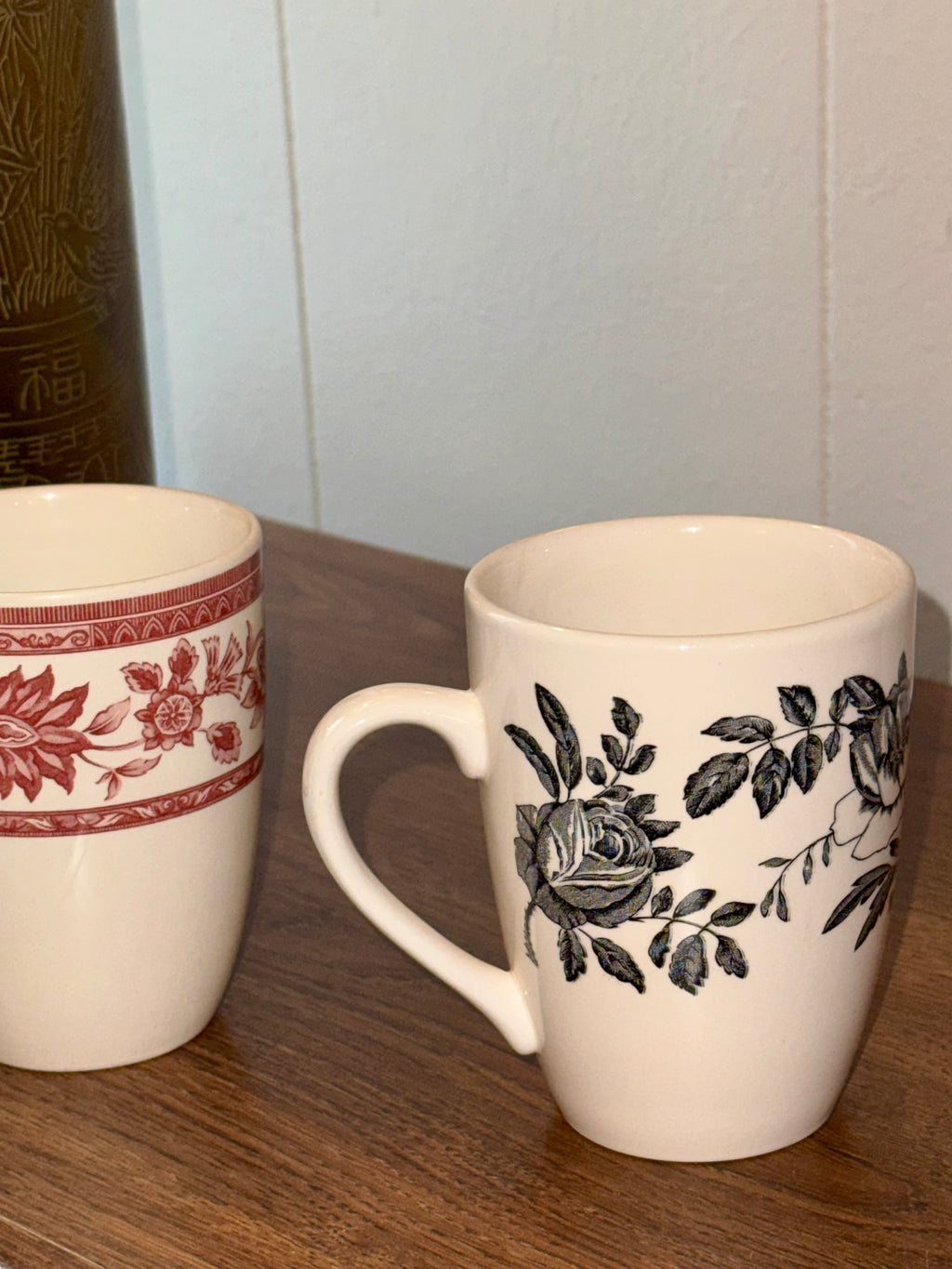 Vintage Churchill England Transfer-ware Mugs