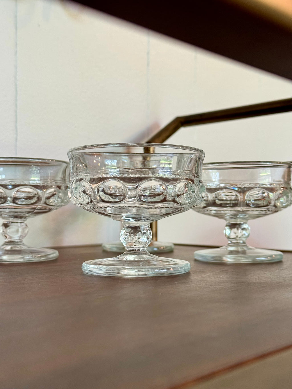 Champagne Glass by Tiffin, King’s Crown Collection / Set of 4 / 1940s-60s