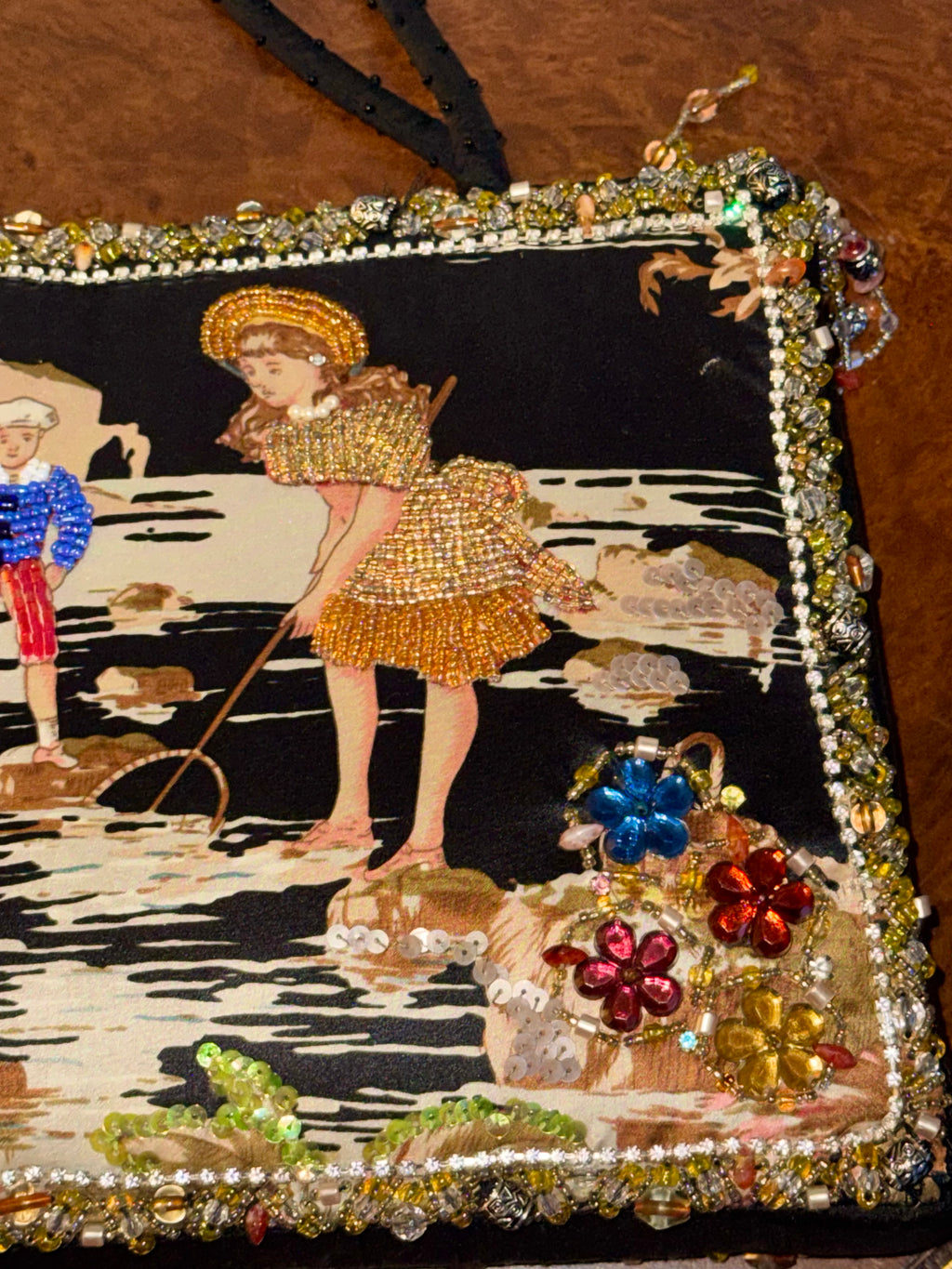 Vintage Mary Frances “Playing at the Beach” Handbag