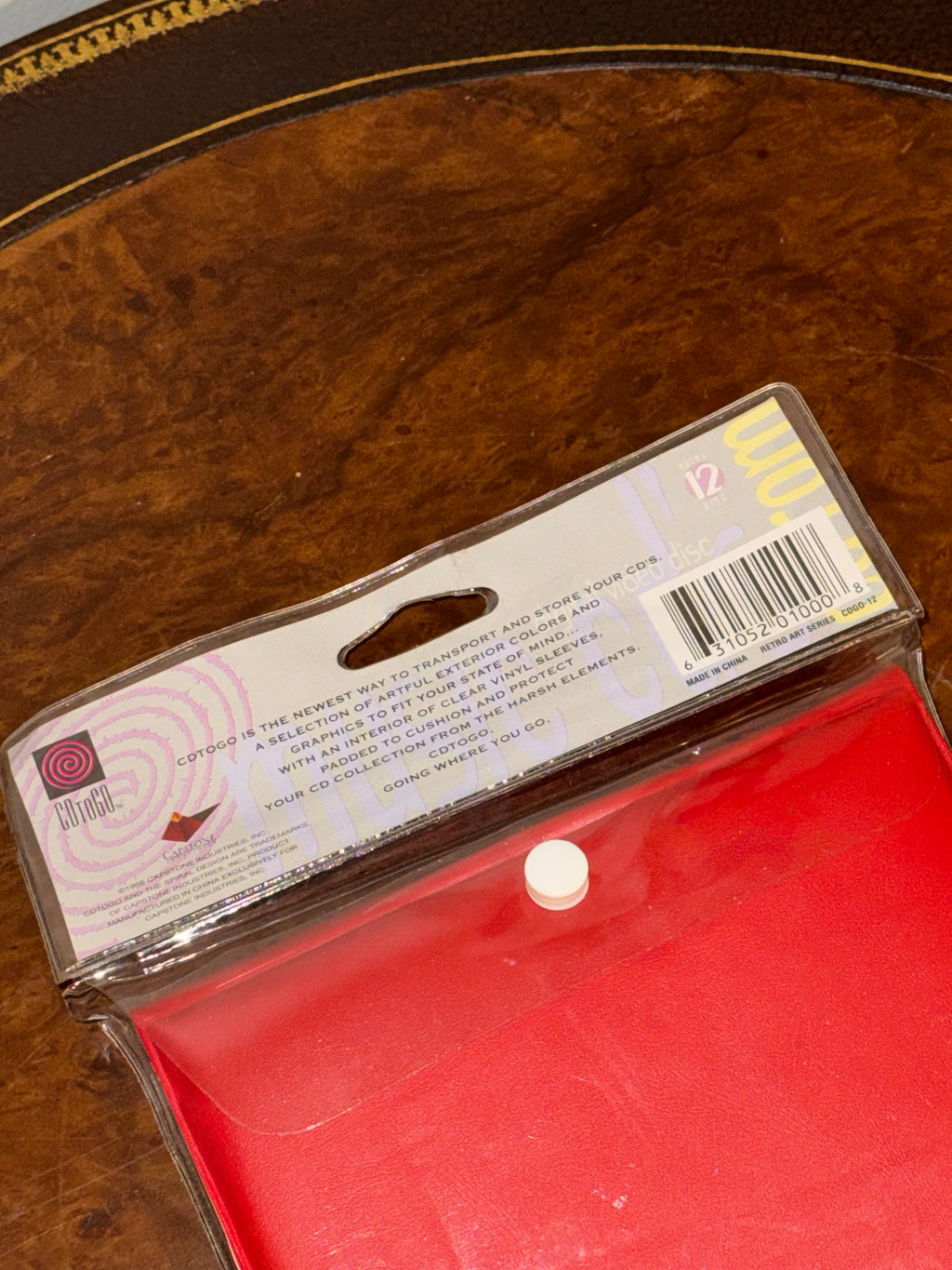 Vintage 1990s CDTOGO Brand CD Carrying Case / Moon Face Celestial RARE New in Packaging