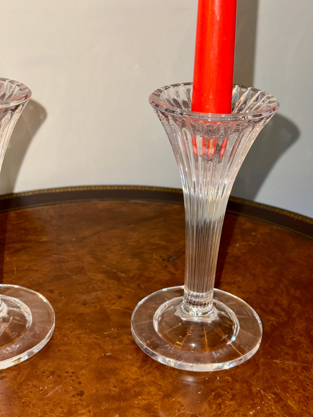 Marquis by Waterford Crystal Taper Candle Holders, Pair