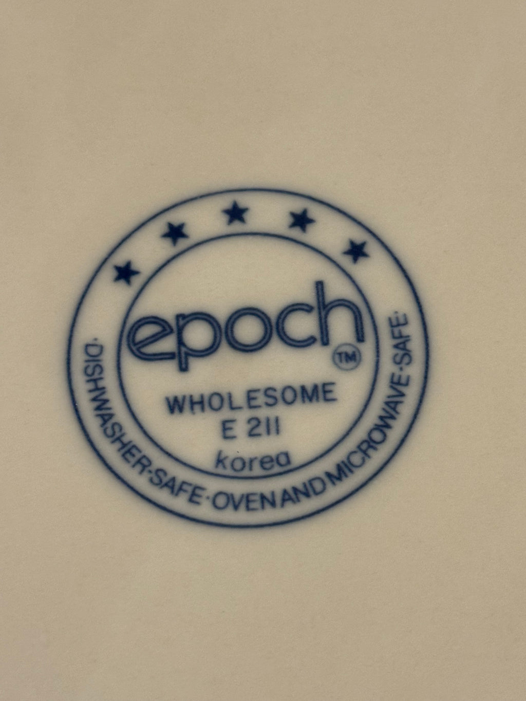 Vintage Epoch by Noritake “Wholesome” Pattern Dinner Plates Made in Korea / Oven to Table / Oven Safe / Set of 4