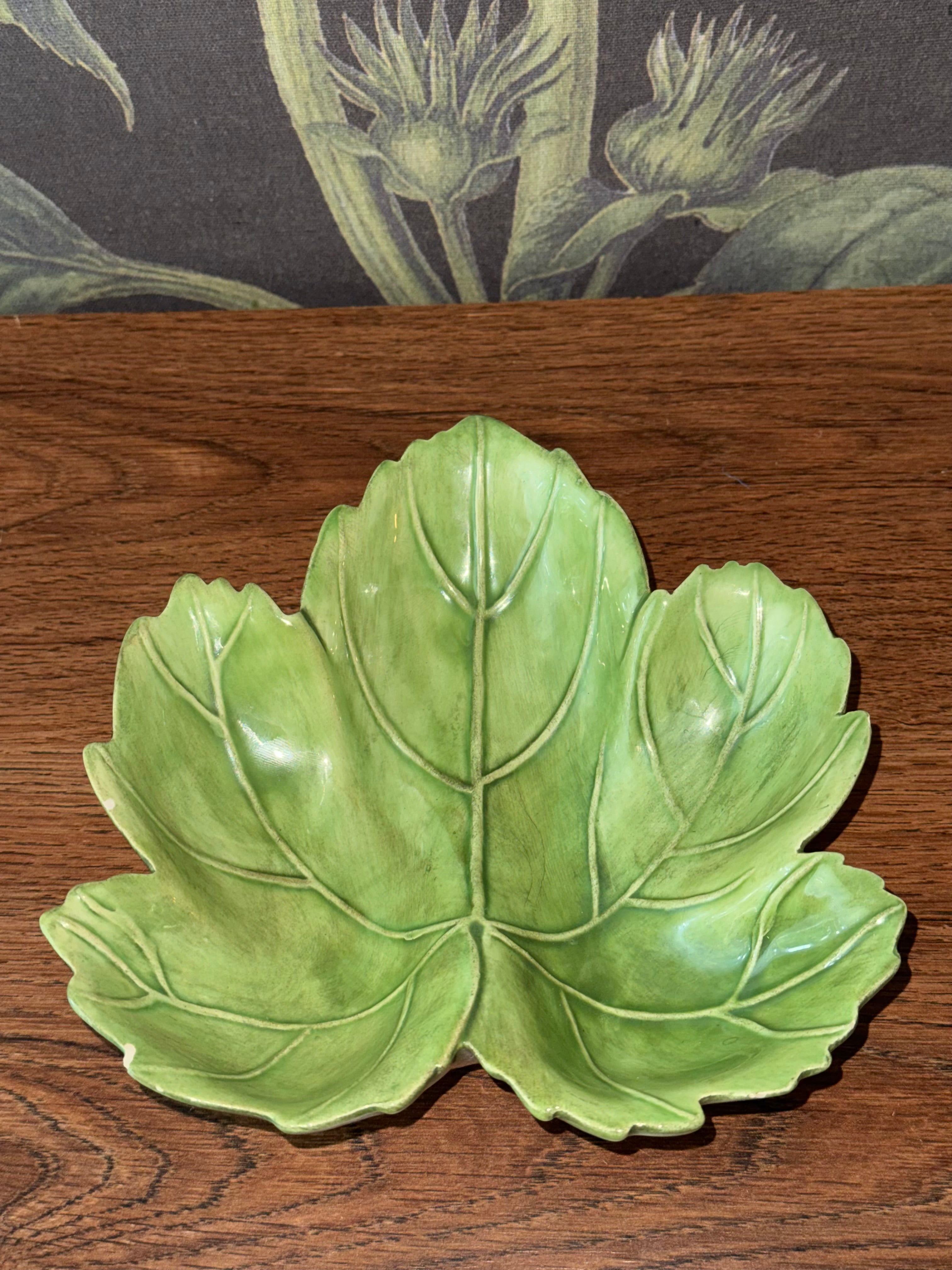 Ceramic Leaf Shaped Catch-All Dish 🍃 Handmade Studio Pottery
