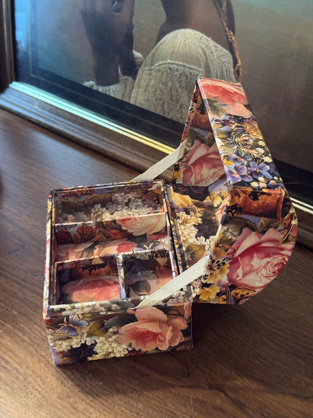Vintage Floral Butterfly Jewelry Box ˚˖𐦍˖˚ 𓍢🌷͙֒