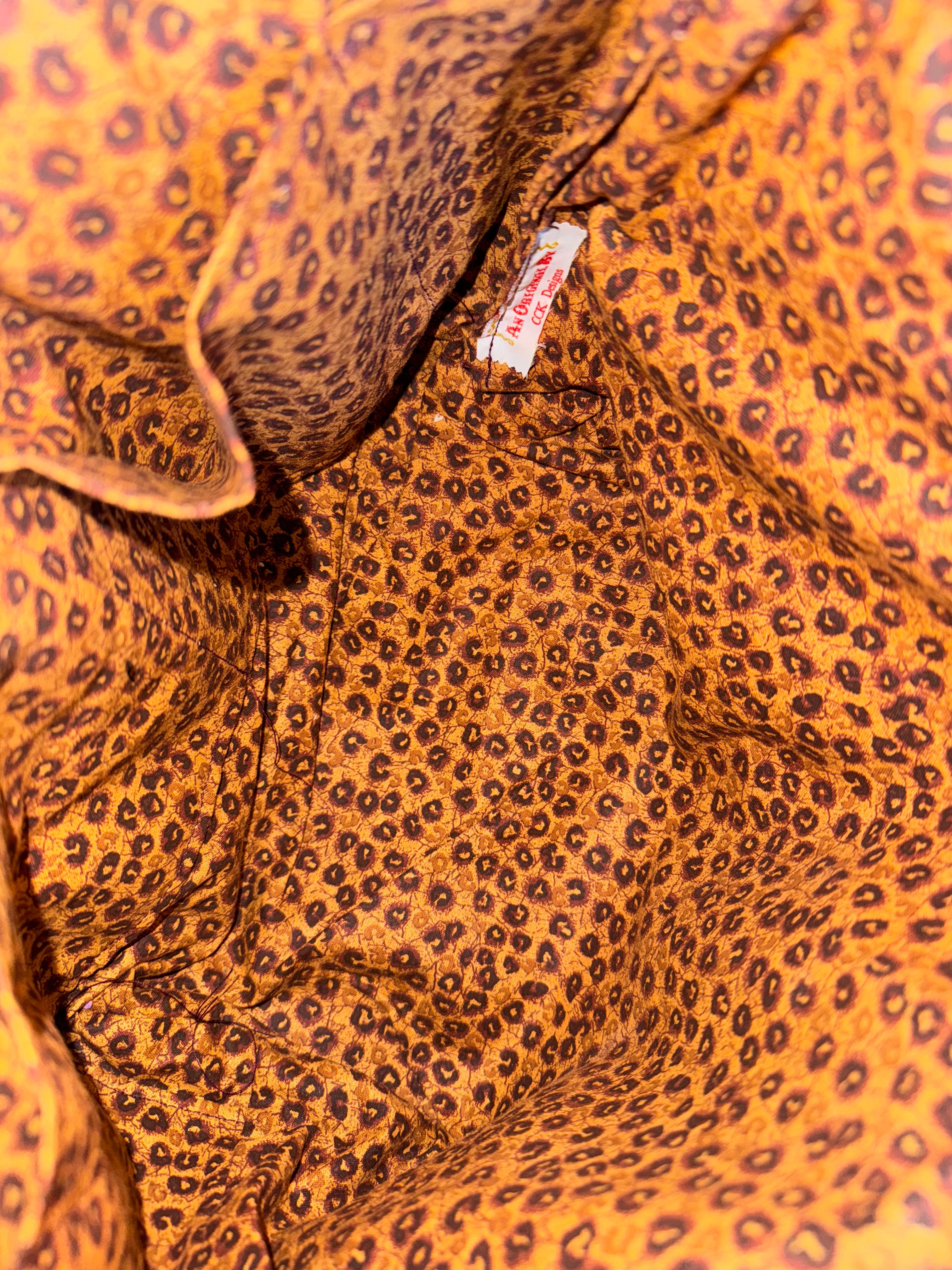 Vintage Purple Tote Bag with Amber Colored Acrylic Handles