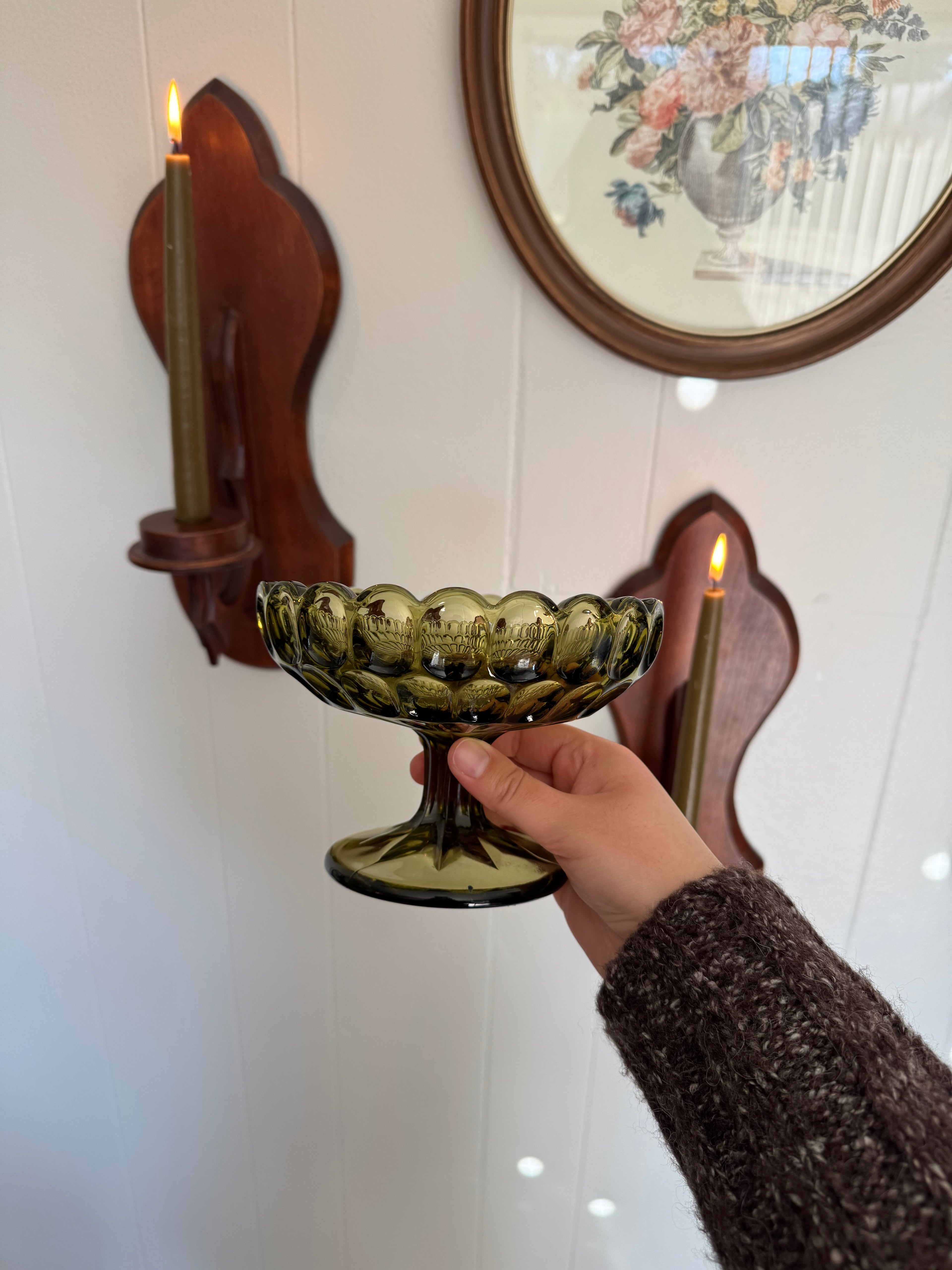 Candy Trinket Dish / Depression Era Glass by Imperial Glass-Ohio