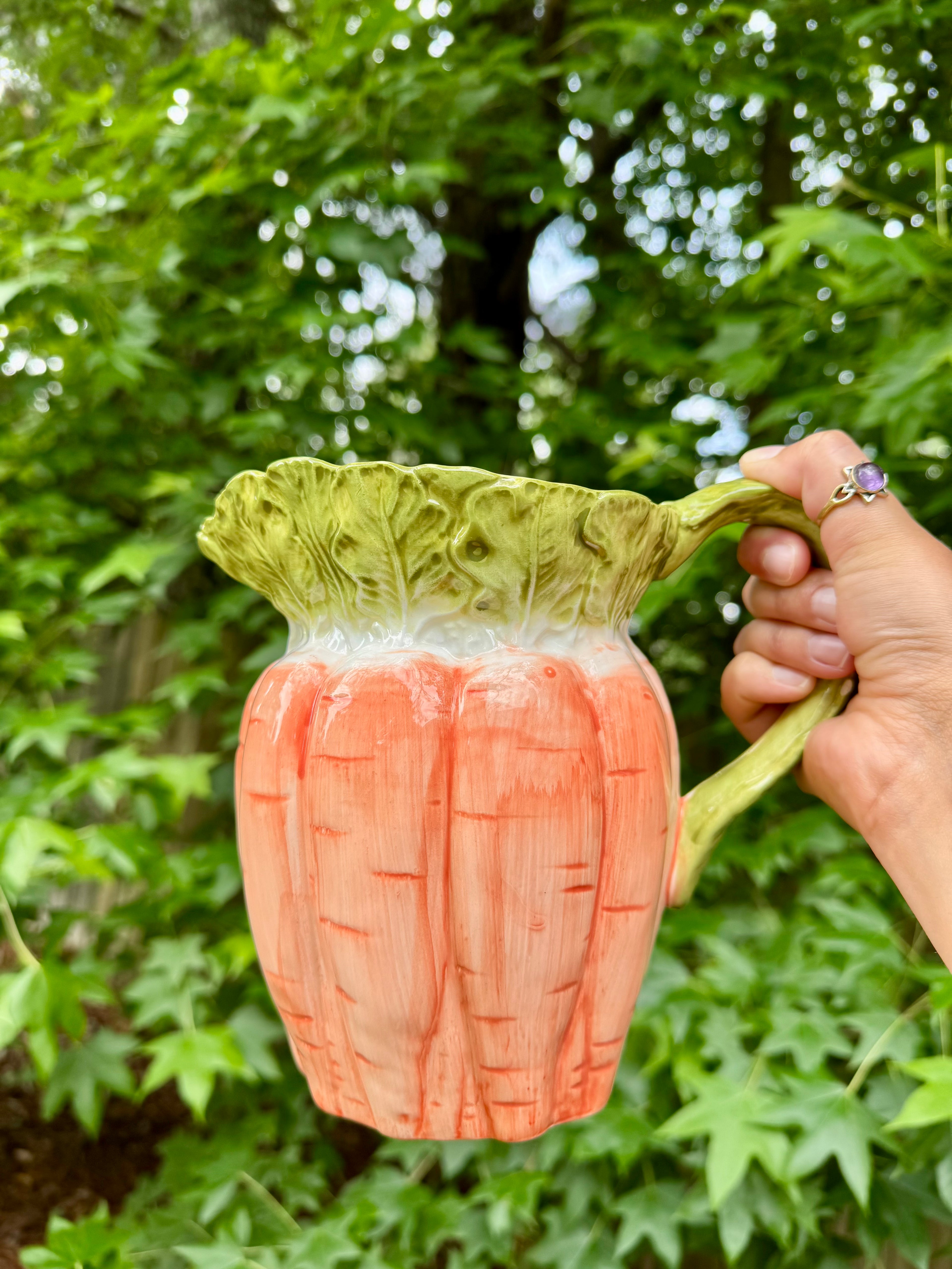 Vintage Ceramic Carrot Pitcher 🥕