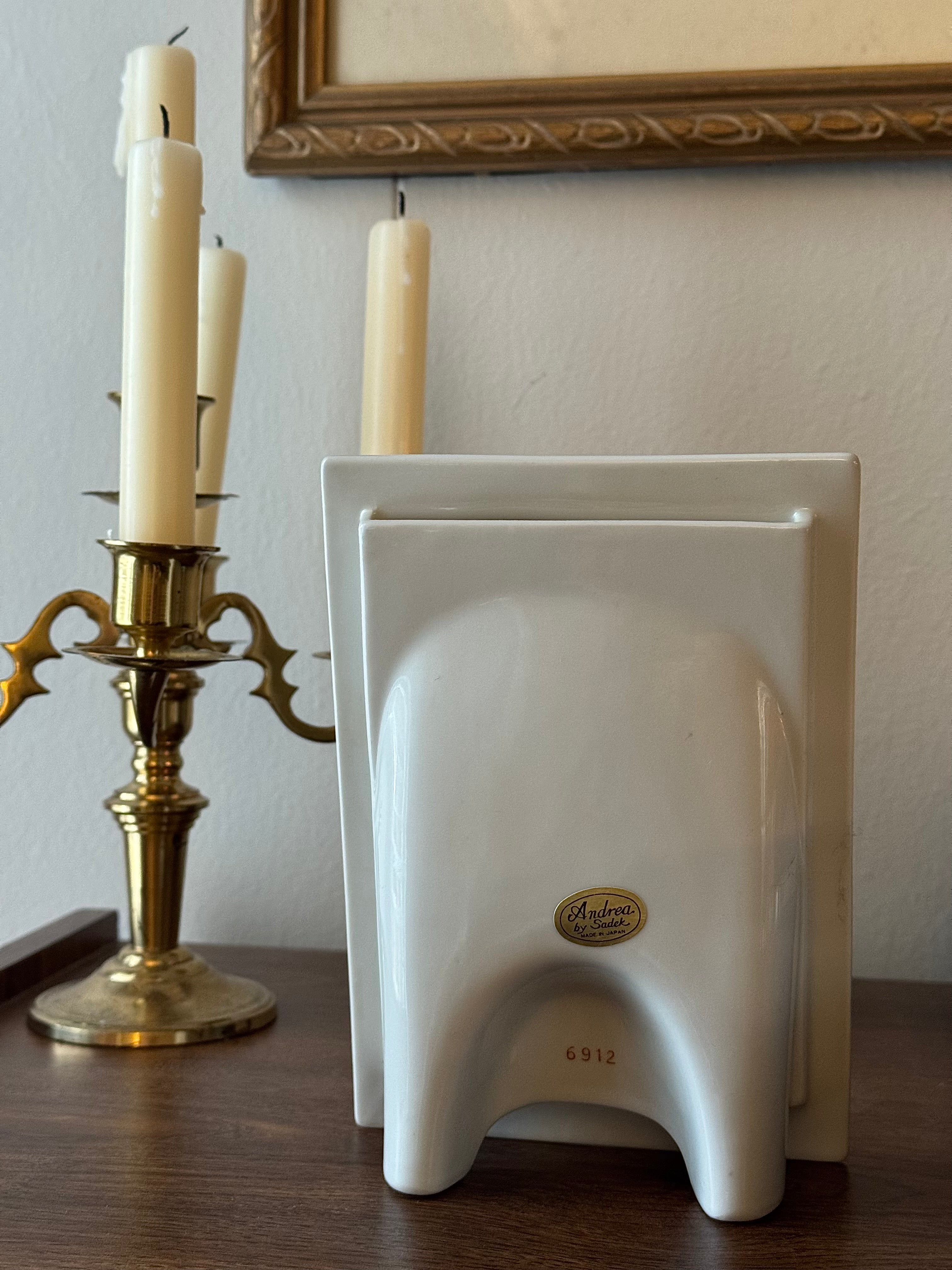 Vintage Andrea by Sadek Porcelain Photo Frame Floral and Butterfly Motif