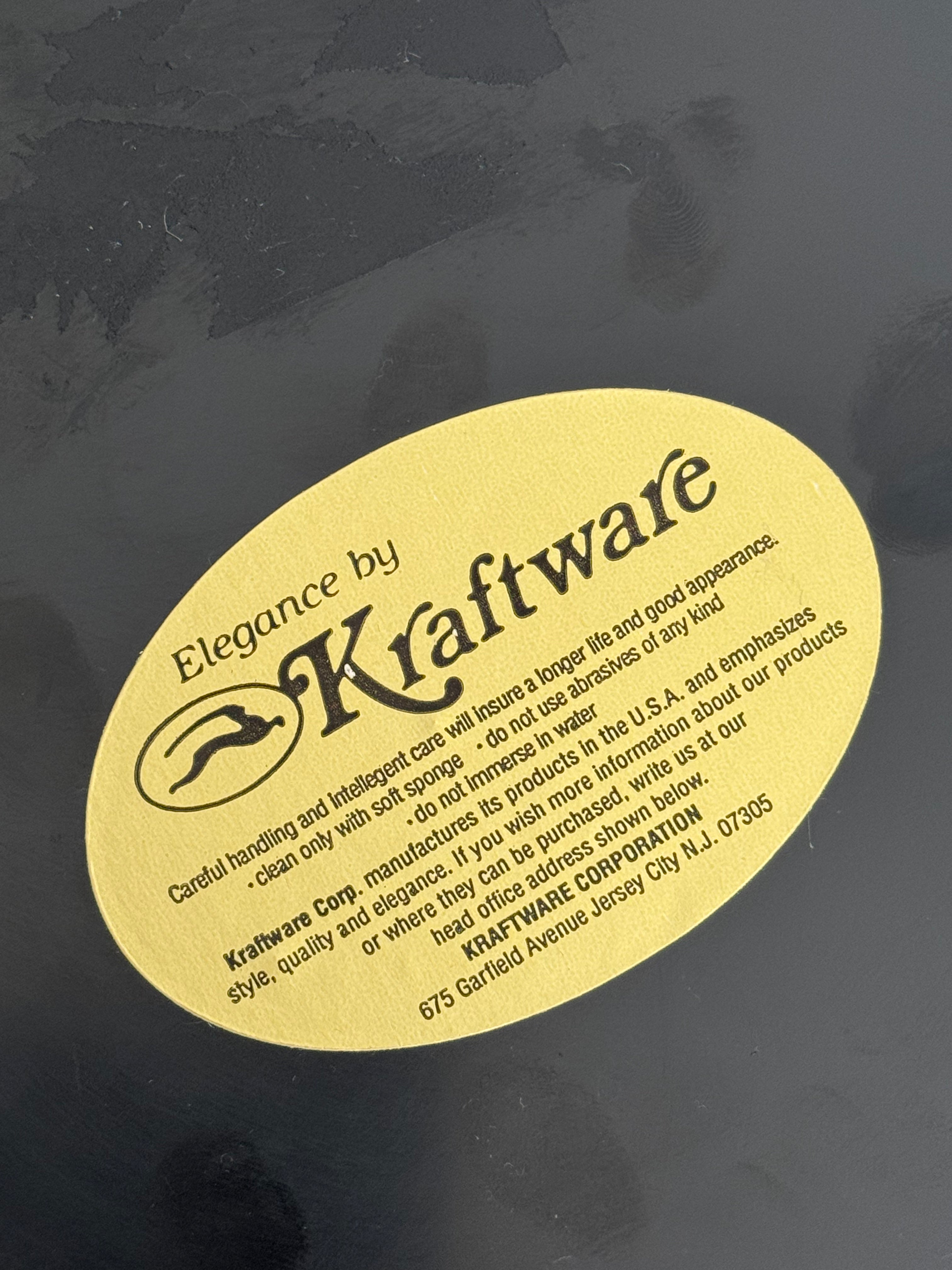 Vintage MCM Floral Ice Bucket Elegance by Kraftware