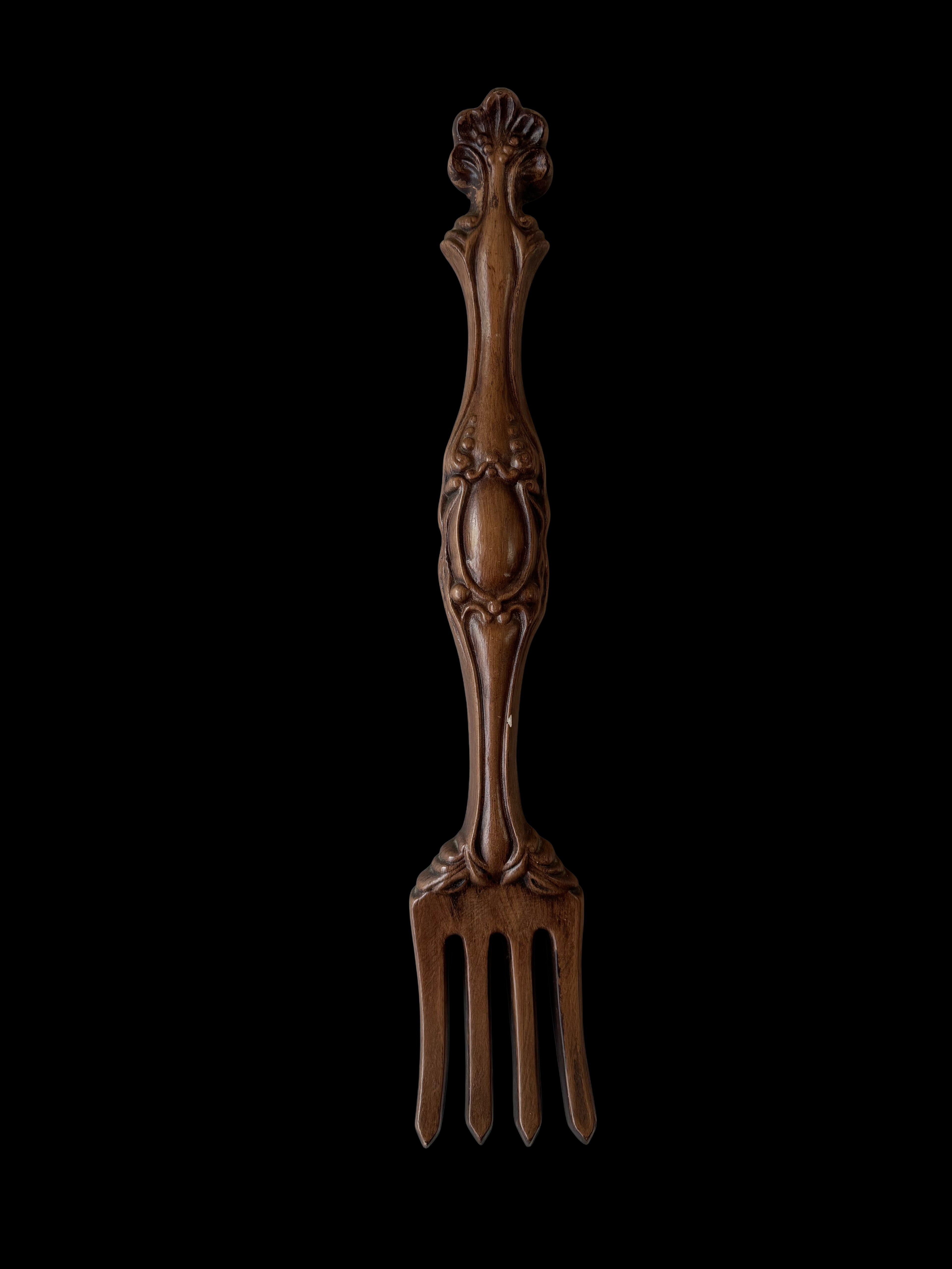Vintage Ceramic Fork Wall Decor