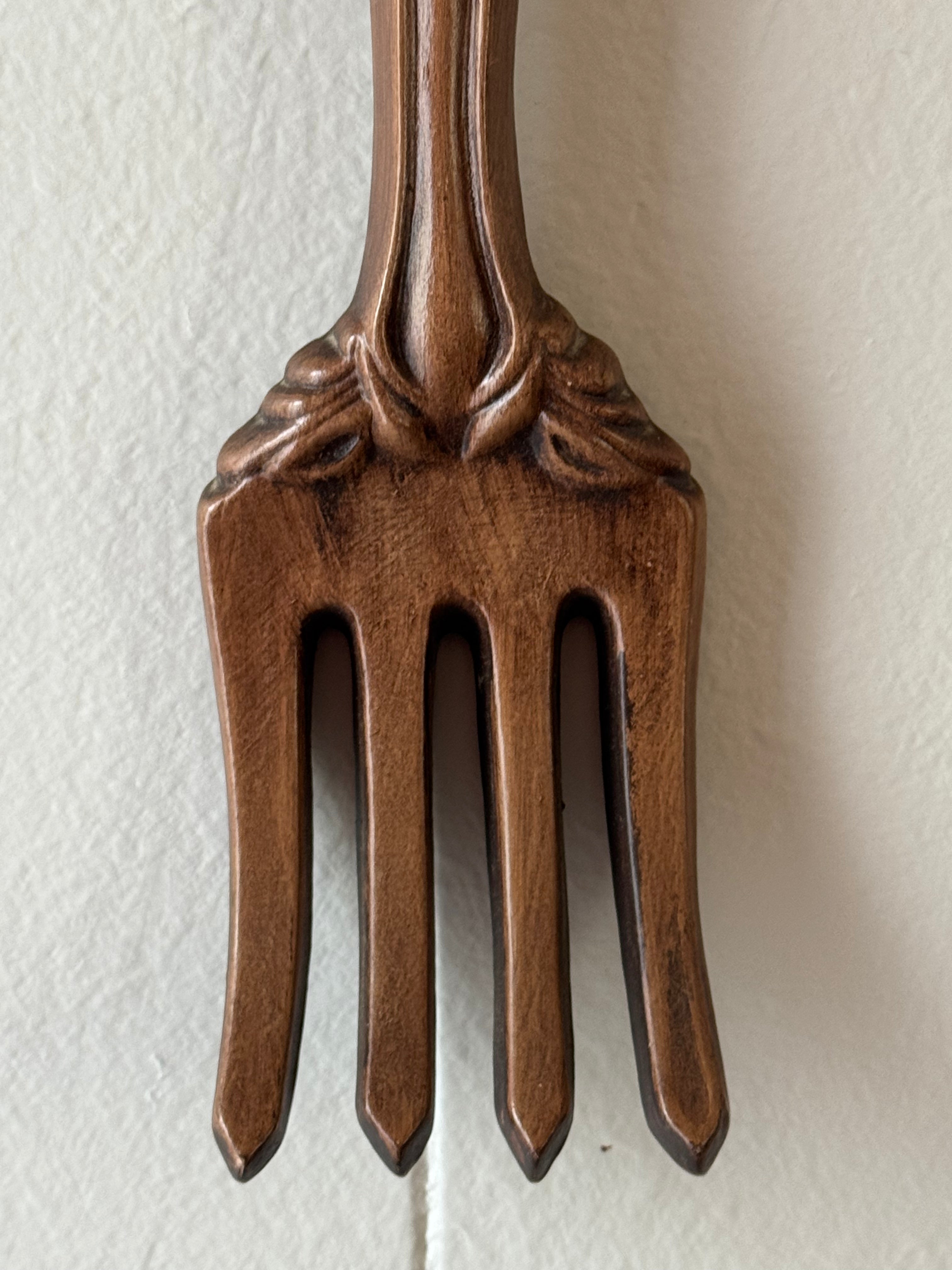 Vintage Ceramic Fork Wall Decor