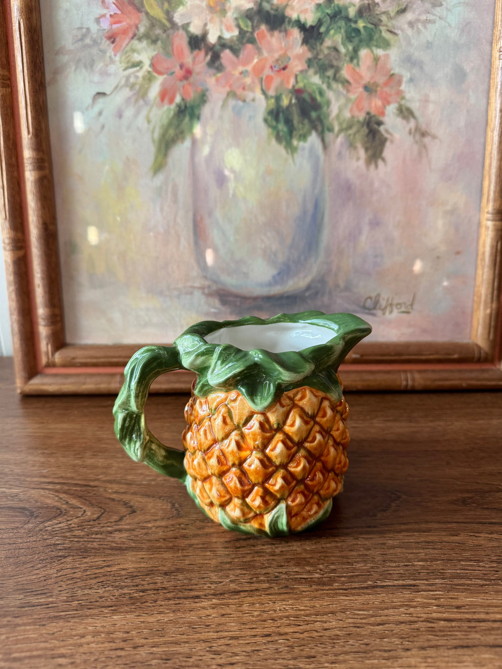 Vintage-style Pineapple Ceramic Creamer 🍍