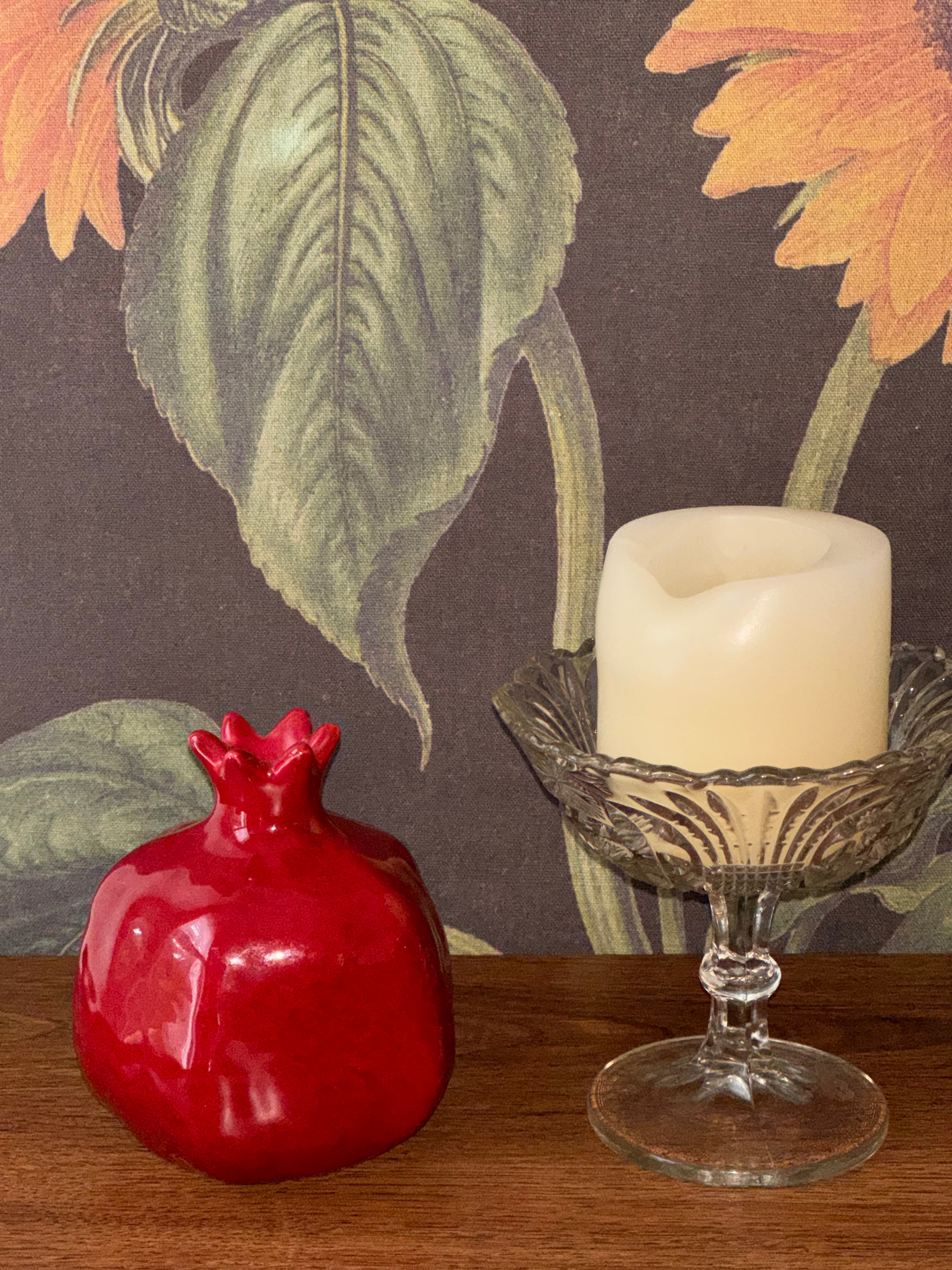 Ceramic Pomegranate Figurine