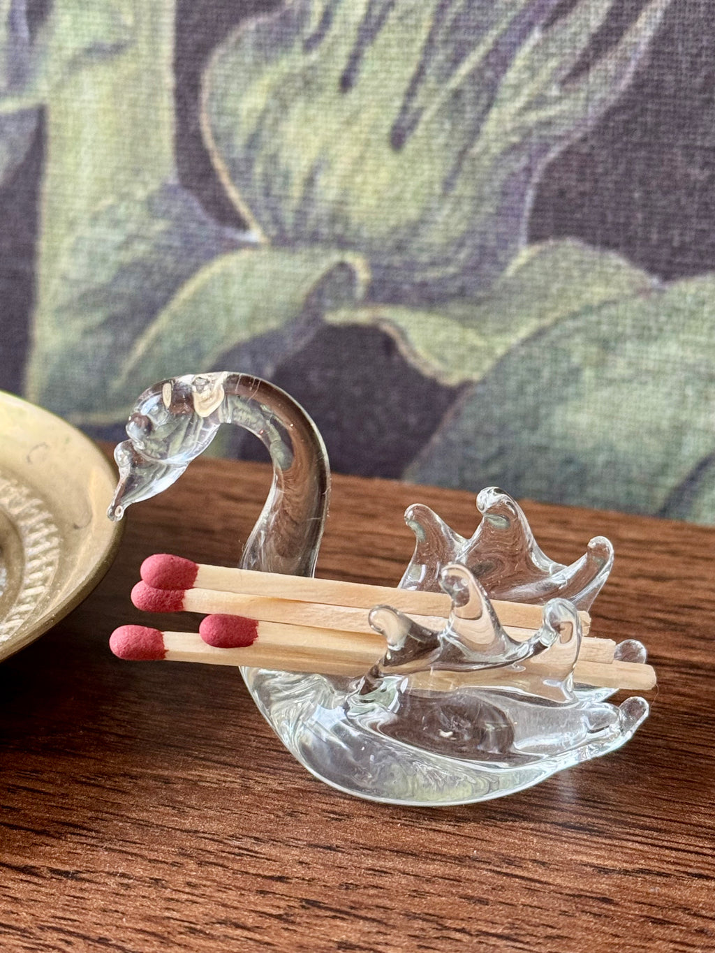 Mini Blown-Glass Swan Figurine