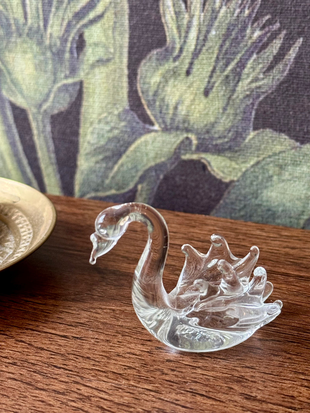 Mini Blown-Glass Swan Figurine