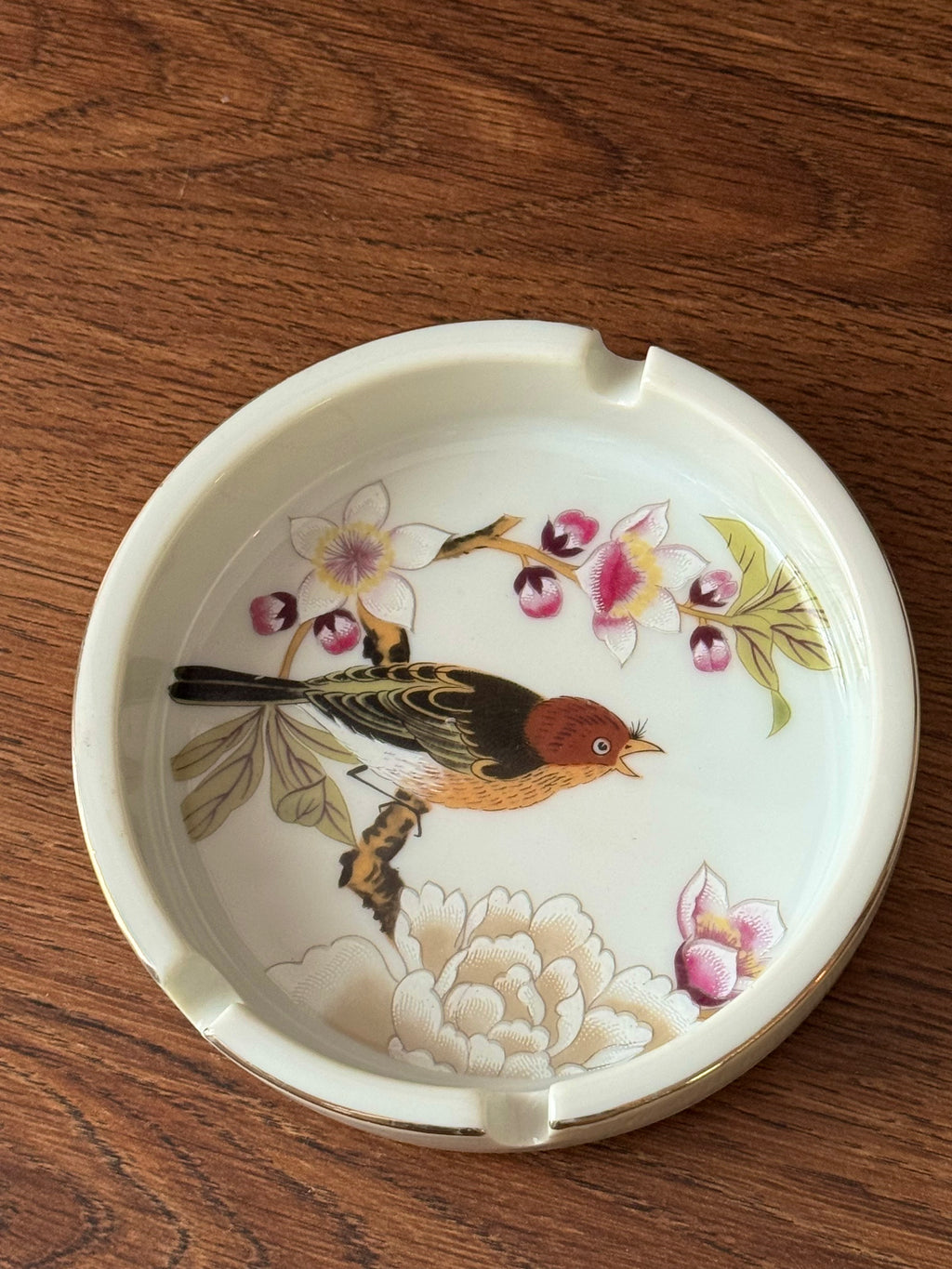 Vintage Shafford Chinese Garden Ashtray / Trinket Dish