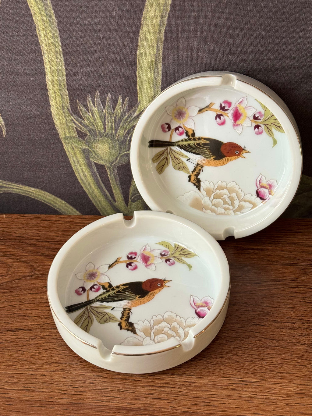 Vintage Shafford Chinese Garden Ashtray / Trinket Dish